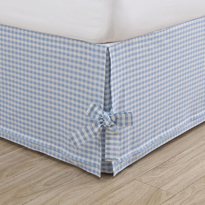 61846862 Laura Ashley Hedy Bedskirt, Blue, King sku 61846862