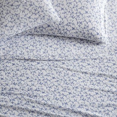 Laura Ashley La Plush Fleece Sheet Set with Pillowcases