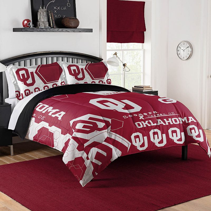 The Northwest Oklahoma Sooners Full/Queen Comforter Set with Shams, Multico