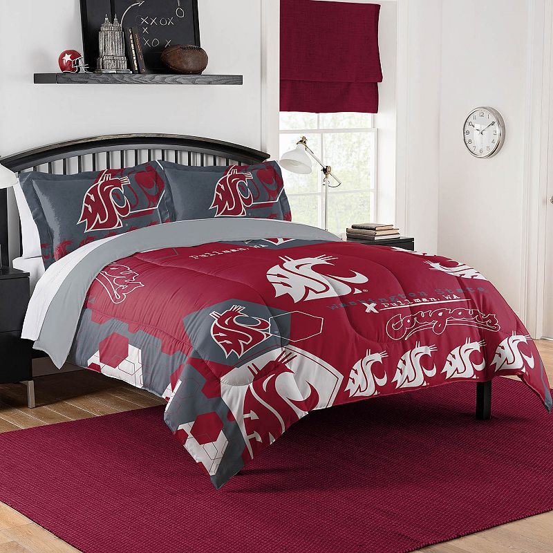 The Northwest Washington State Cougars Full/Queen Comforter Set with Shams,