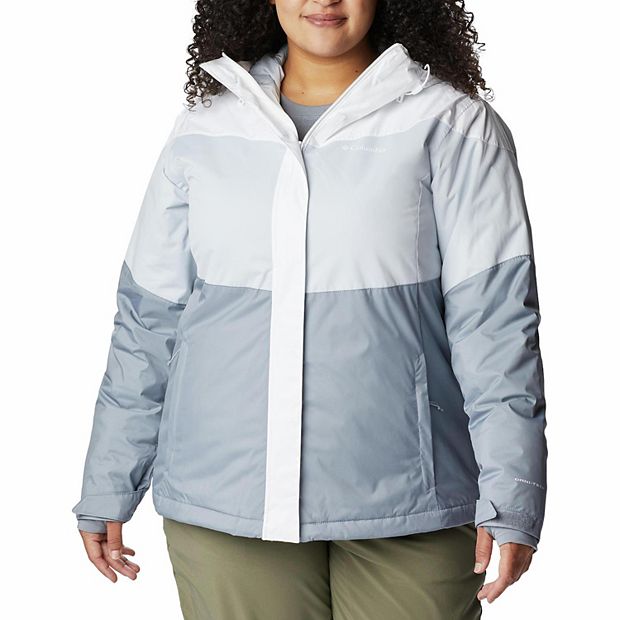 Plus size columbia tipton peak sale hooded insulated jacket