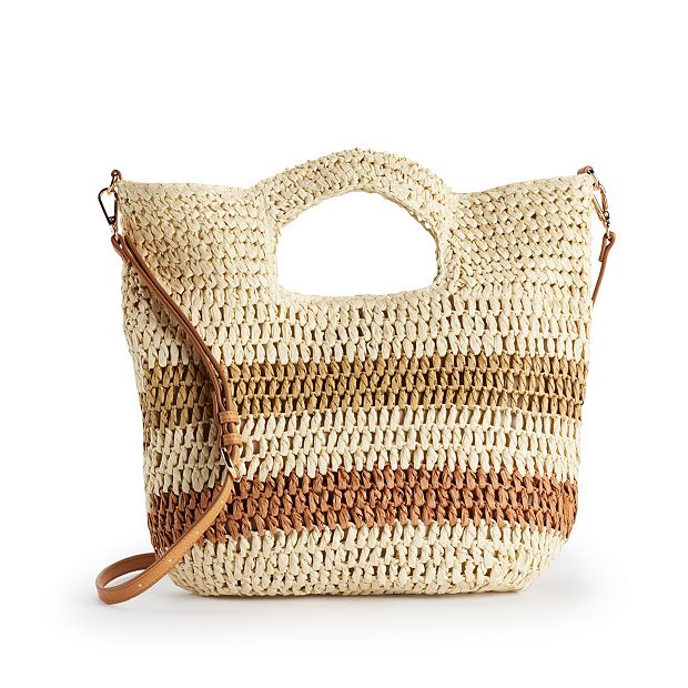 Kohls discount straw bags