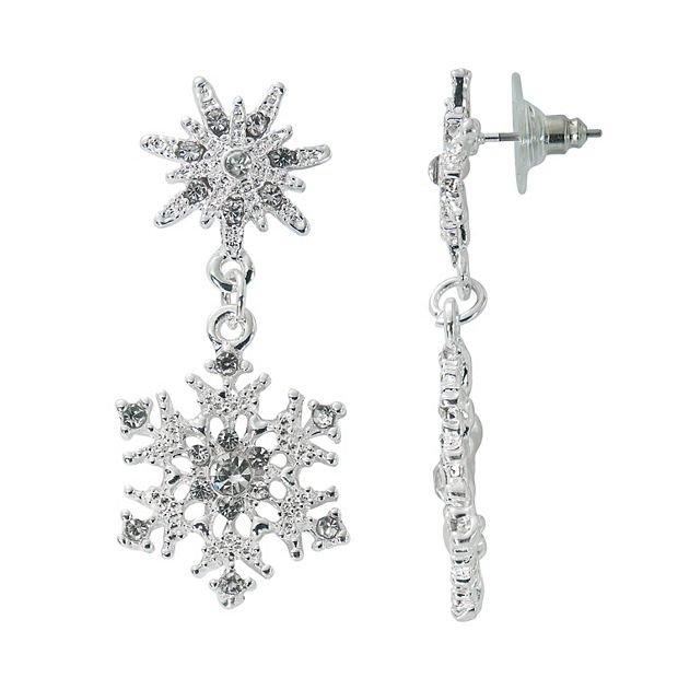 Kohls snowflake deals earrings