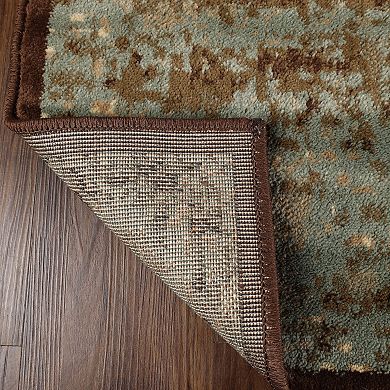 Superior Acid Wash Modern Area Rug