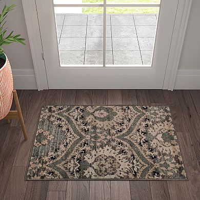 Superior Oriental Vintage Floral Area Rug