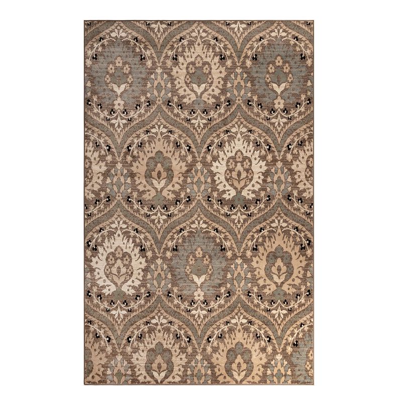 Superior Oriental Vintage Floral Area Rug, Light Blue, 8X10 Ft