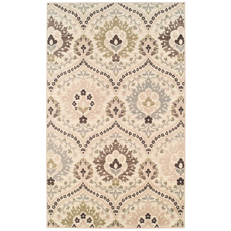 Superior Oriental Vintage Floral Area Rug, Multicolor, 8X10 Ft