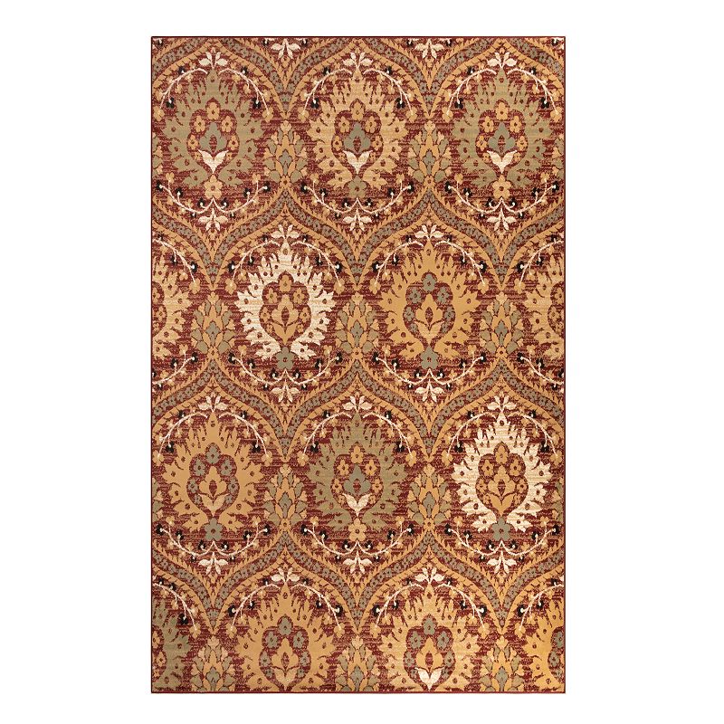 Superior Oriental Vintage Floral Area Rug, Red, 8X10 Ft