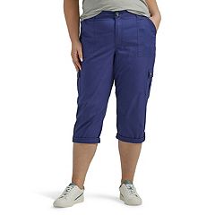 Womens Blue Lee Casual Crops & Capris - Bottoms, Clothing