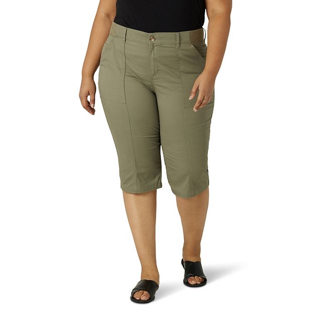 Lee Riders Women's Plus Comfort Waist Utility Capri 