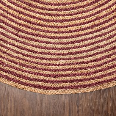 Superior Braided Jute Round Area Rug