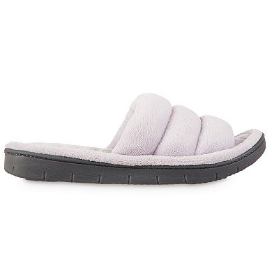 isotoner Recycled Mircoterry Aster Women's Slide Slippers