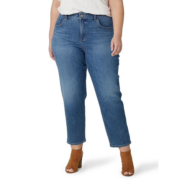 Plus Size Lee® Ultra Lux Tapered Cropped Jeans