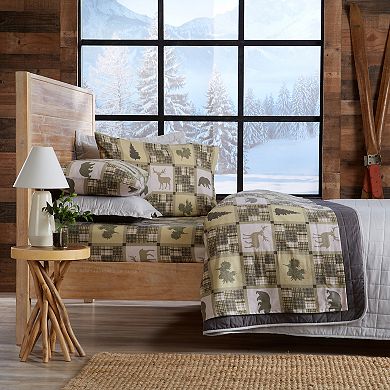 Madelinen® Boulder Flannel Sheet Set with Pillowcases