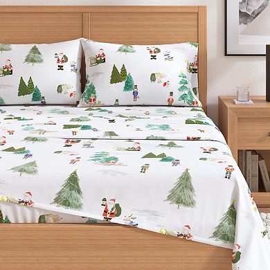 Madelinen® Boulder Flannel Sheet Set with Pillowcases