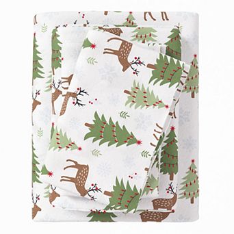 Madelinen® Boulder Flannel Sheet Set with Pillowcases