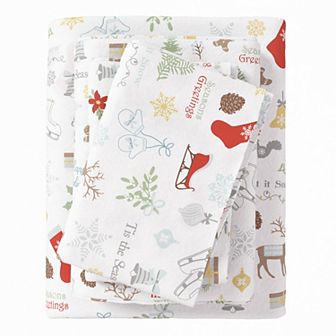 Madelinen® Boulder Flannel Sheet Set with Pillowcases