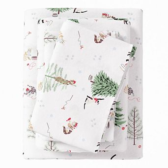 Madelinen® Boulder Flannel Sheet Set with Pillowcases