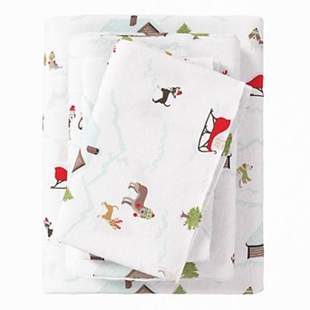Madelinen® Boulder Flannel Sheet Set with Pillowcases