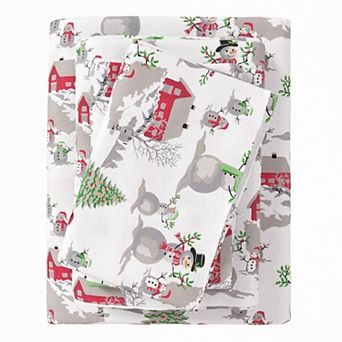 Madelinen® Boulder Flannel Sheet Set with Pillowcases