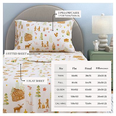 Madelinen® Whittaker Flannel Sheet Set with Pillowcases