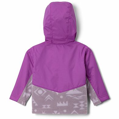 Baby & Toddler Girl Columbia Steens Mountain Overlay Fleece Full Zip Hooded Jacket