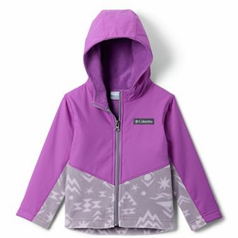 Baby & Toddler Girl Columbia Steens Mountain Overlay Fleece Full Zip Hooded Jacket