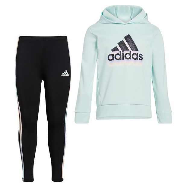 Toddler Girl adidas Fleece Pullover Leggings Set