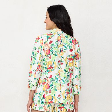 Women's LC Lauren Conrad Ruched Sleeve Blazer