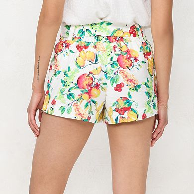 Women's LC Lauren Conrad Print Tie-Waist Shorts