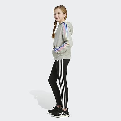Girls 7-16 adidas Multi 3-Stripes Fleece Hoodie