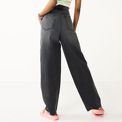 Juniors' SO® Super High-Rise Baggy Jeans