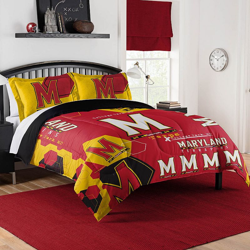 The Northwest Maryland Terrapins Full/Queen Comforter Set with Shams, Multi