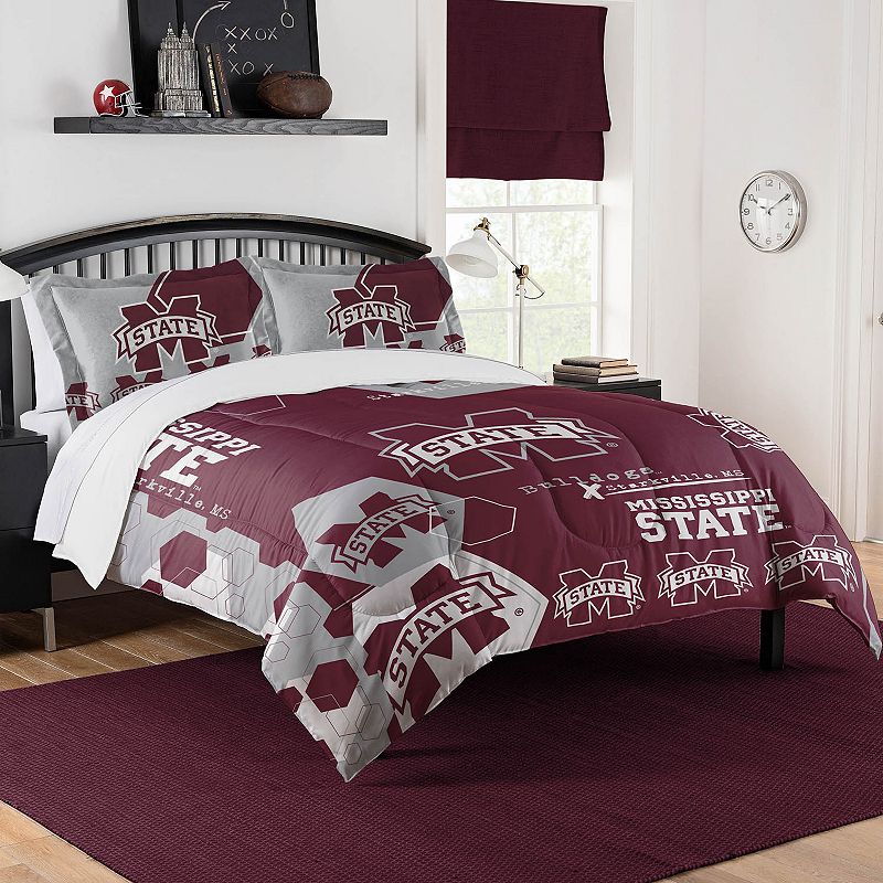 The Northwest Mississippi State Bulldogs Full/Queen Comforter Set with Sham
