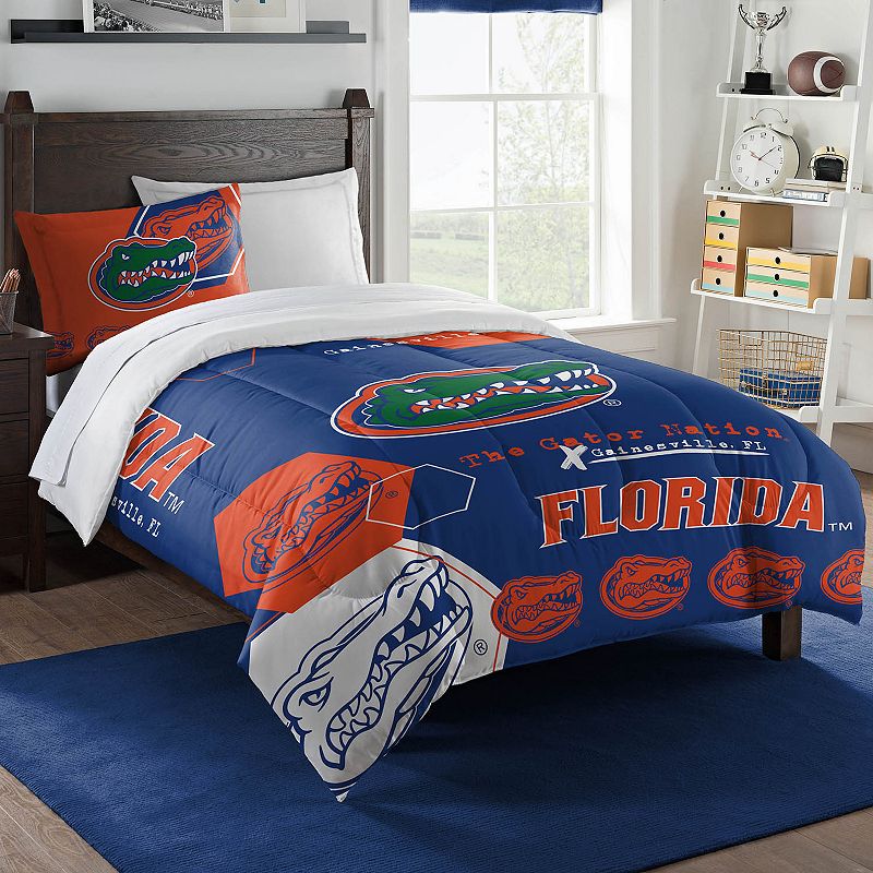 The Northwest Florida Gators Twin Comforter Set with Sham, Multicolor