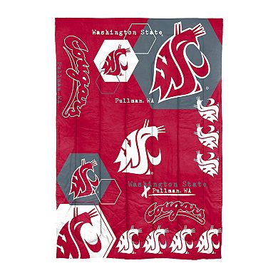 The Northwest Washington State Cougars Twin Comforter Set with Sham