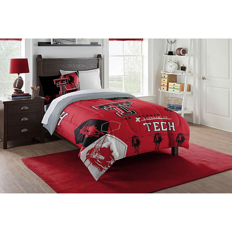 The Northwest Texas Longhorns Twin Comforter Set with Sham, Multicolor
