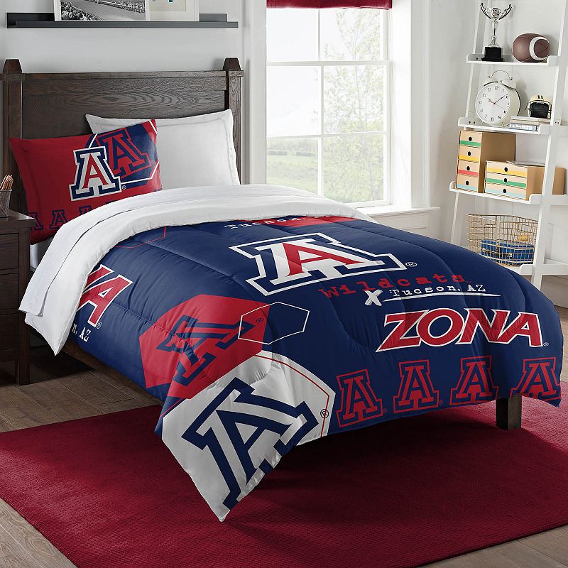 The Northwest Arizona Wildcats Twin Comforter Set with Sham, Multicolor
