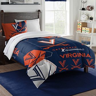 The Northwest Virginia Cavaliers Twin Comforter Set with Sham
