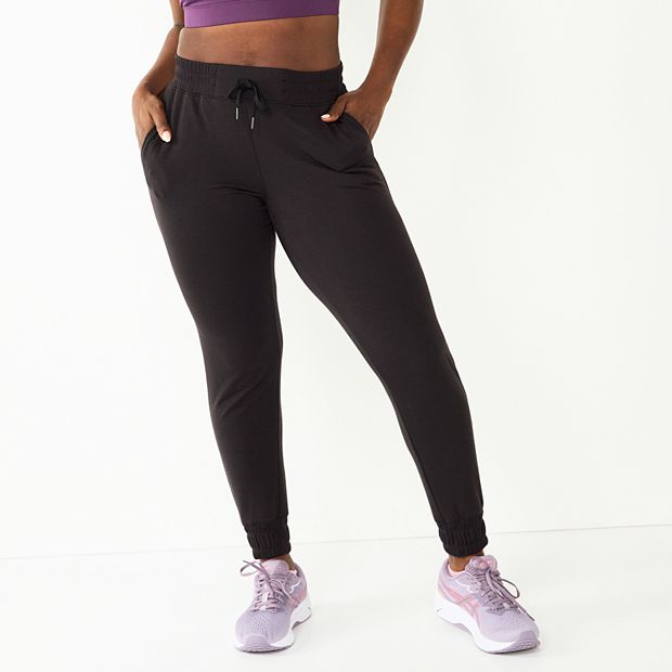 Women's Tek Gear® French Terry Jogger Pants  Black athletic pants, Striped  sweatpants, Jogger pants