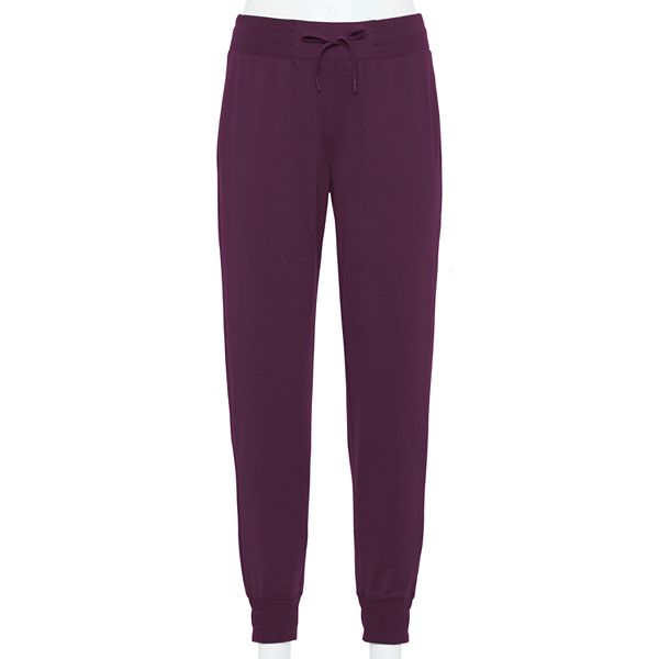 Women's Tek Gear® French Terry Joggers - Plum Appeal (X SMALL)