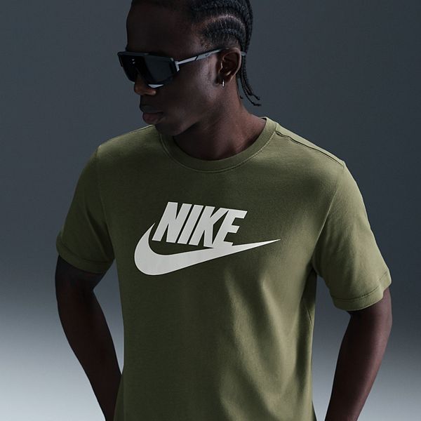 Men's Nike Icon Futura Tee - Medium Olive (S)