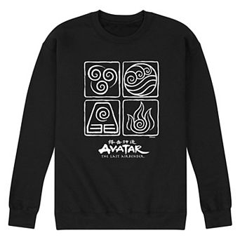 Men's Avatar Four Elements White Sweatshirt