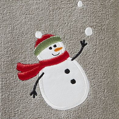 SKL Home Snowman with Snowballs 2-piece Hand Towel