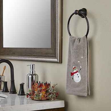 SKL Home Snowman with Snowballs 2-piece Hand Towel