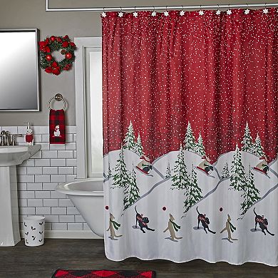SKL Home Winter Dogs Shower Curtain & Hook Set