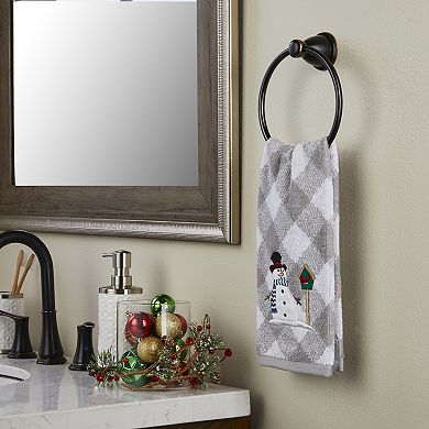 SKL Home Snowman & Birdhouse 2-piece Hand Towel