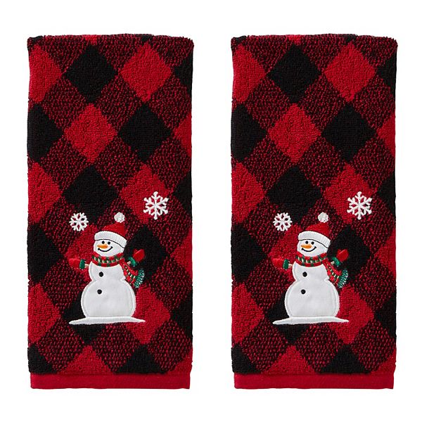 SKL Home Snowman 2-piece Hand Towel Set