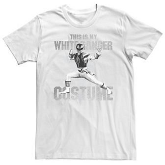 Men's Power Rangers White Ranger Halloween Costume Tee