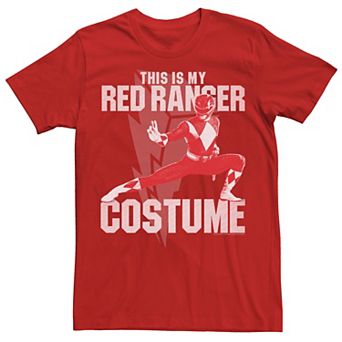 Men's Power Rangers Red Ranger Halloween Costume Tee